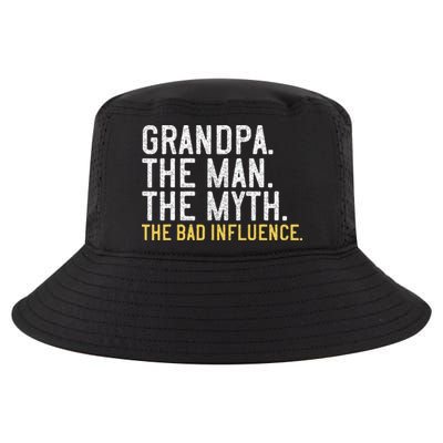 FatherS Day Gift Grandpa The Man The Myth The Bad Influence Cool Comfort Performance Bucket Hat