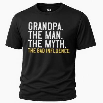FatherS Day Gift Grandpa The Man The Myth The Bad Influence Performance Shirt