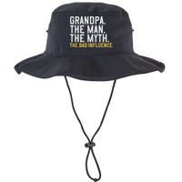FatherS Day Gift Grandpa The Man The Myth The Bad Influence Bucket Hat