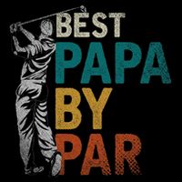 Fathers Day Golfer Dad Golfing Best Papa By Par Funny Golf Bucket Hat