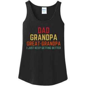 Fathers Day Gift From Grandkids Dad Grandpa Great Ladies Essential Tank