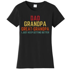 Fathers Day Gift From Grandkids Dad Grandpa Great Women's T-Shirt