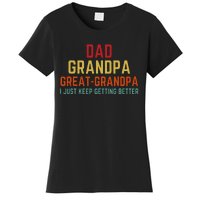 Fathers Day Gift From Grandkids Dad Grandpa Great Women's T-Shirt