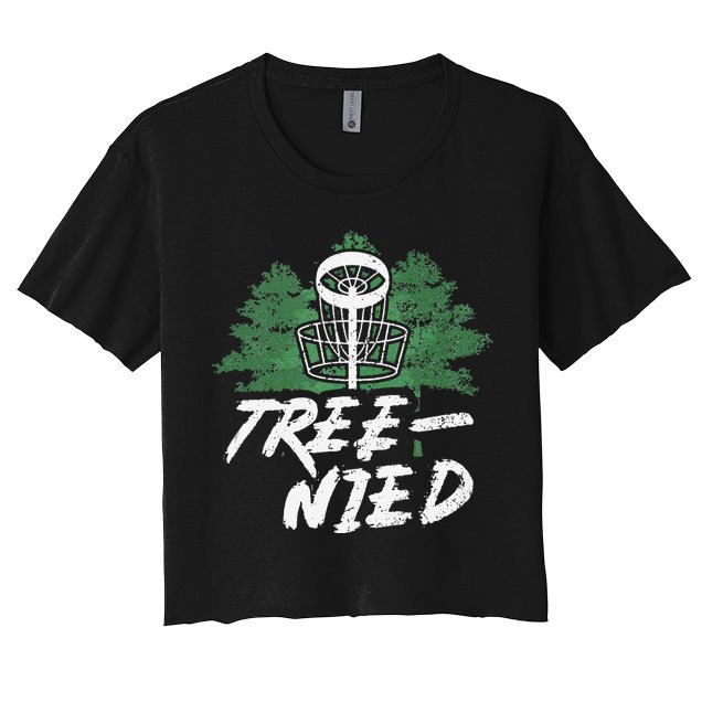 Funny Disc Golf Frisbee disc Crop Top