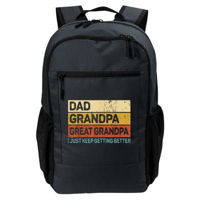 Fathers Day Gift From Grandkids Dad Grandpa Great GrandpaGrandpa Daily Commute Backpack