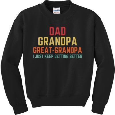 Fathers Day Gift from Grand Dad Grandpa Great Grandpa Kids Sweatshirt