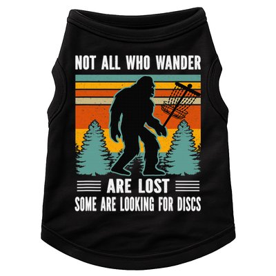 Frisbee Disc Golfing Funny Bigfoot Looking For Discs Doggie Tank
