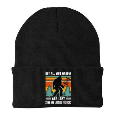 Frisbee Disc Golfing Funny Bigfoot Looking For Discs Beanie