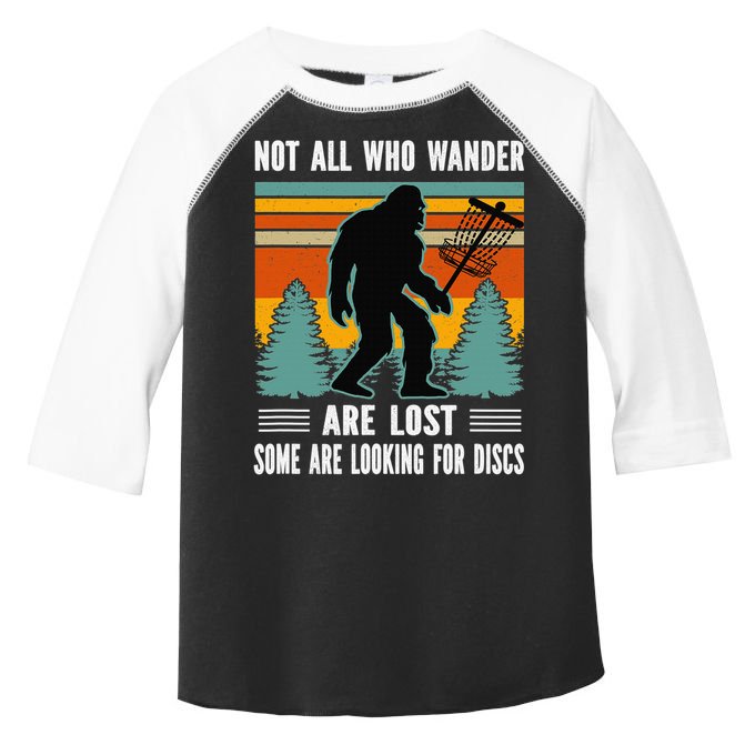 Frisbee Disc Golfing Funny Bigfoot Looking For Discs Toddler Fine Jersey T-Shirt