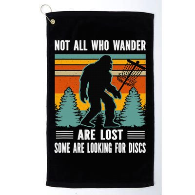 Frisbee Disc Golfing Funny Bigfoot Looking For Discs Golf Towel