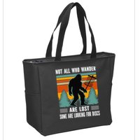Frisbee Disc Golfing Funny Bigfoot Looking For Discs Zip Tote Bag