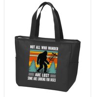 Frisbee Disc Golfing Funny Bigfoot Looking For Discs Zip Tote Bag