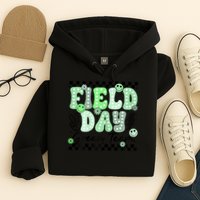 Field Day Green Team Color Field Trip Team Game Competition Hoodie