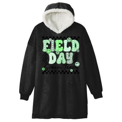 Field Day Green Team Color Field Trip Team Game Competition Hooded Wearable Blanket