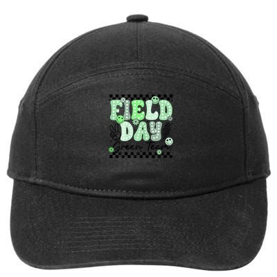 Field Day Green Team Color Field Trip Team Game Competition 7-Panel Snapback Hat