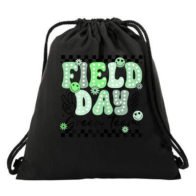 Field Day Green Team Color Field Trip Team Game Competition Drawstring Bag