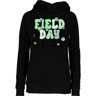 Field Day Green Team Color Field Trip Team Game Competition Womens Funnel Neck Pullover Hood