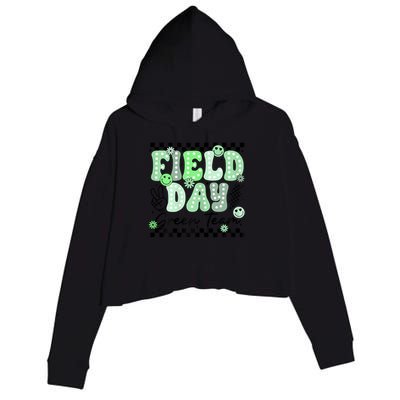 Field Day Green Team Color Field Trip Team Game Competition Crop Fleece Hoodie