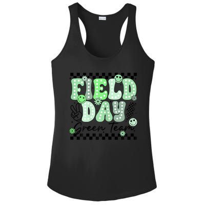 Field Day Green Team Color Field Trip Team Game Competition Ladies PosiCharge Competitor Racerback Tank