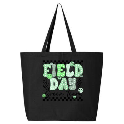 Field Day Green Team Color Field Trip Team Game Competition 25L Jumbo Tote