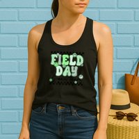 Field Day Green Team Color Field Trip Team Game Competition Womens Tank Top