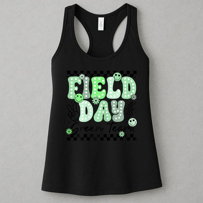 Field Day Green Team Color Field Trip Team Game Competition Womens Tank Top