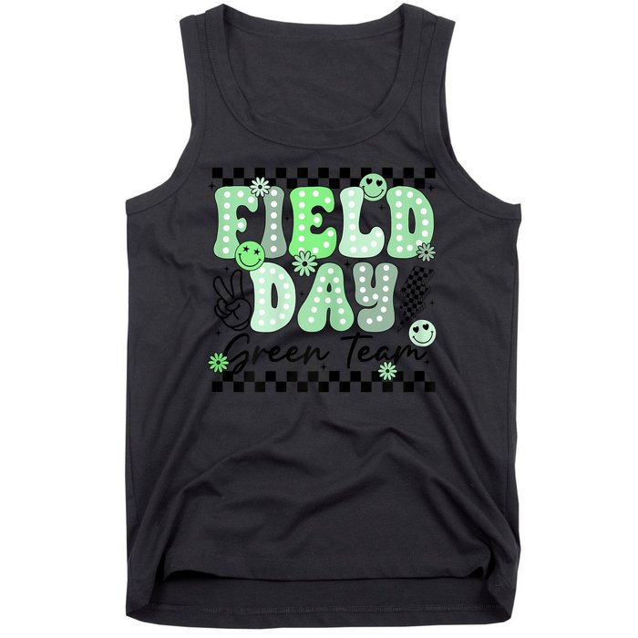 Field Day Green Team Color Field Trip Team Game Competition Tank Top