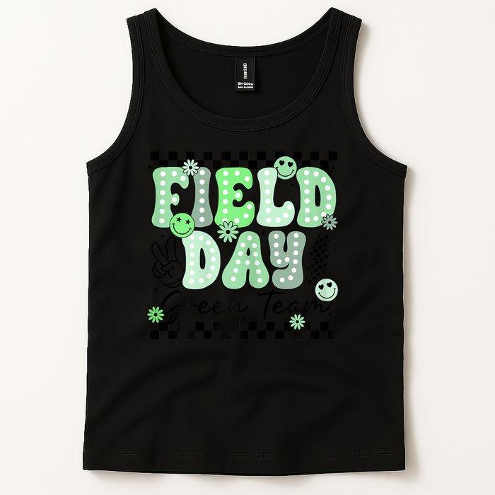 Field Day Green Team Color Field Trip Team Game Competition Tank Top