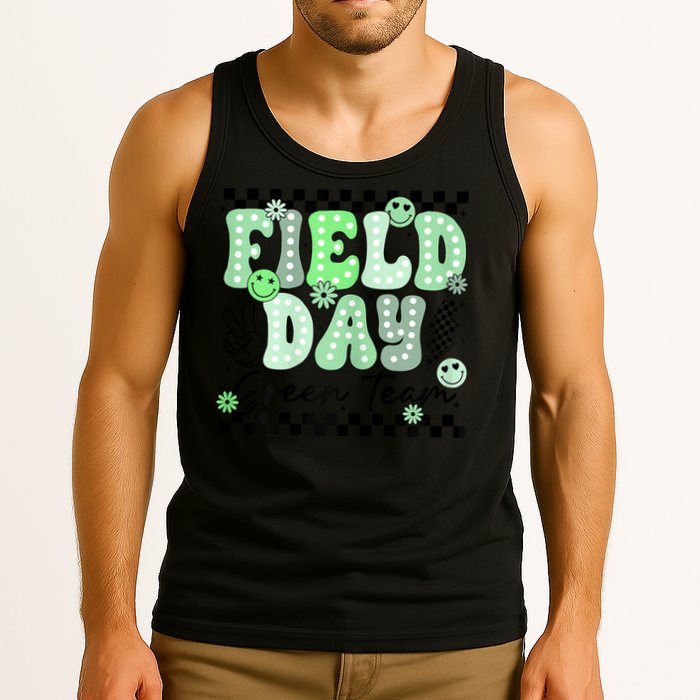 Field Day Green Team Color Field Trip Team Game Competition Tank Top