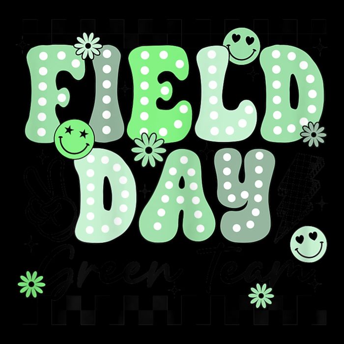 Field Day Green Team Color Field Trip Team Game Competition Tank Top