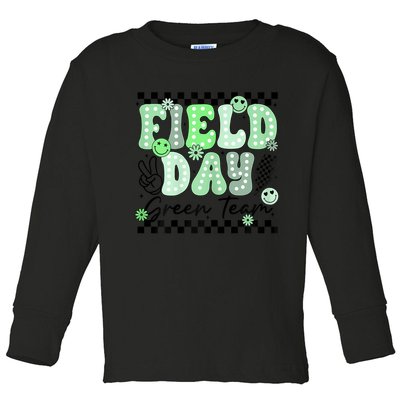 Field Day Green Team Color Field Trip Team Game Competition Toddler Long Sleeve Shirt