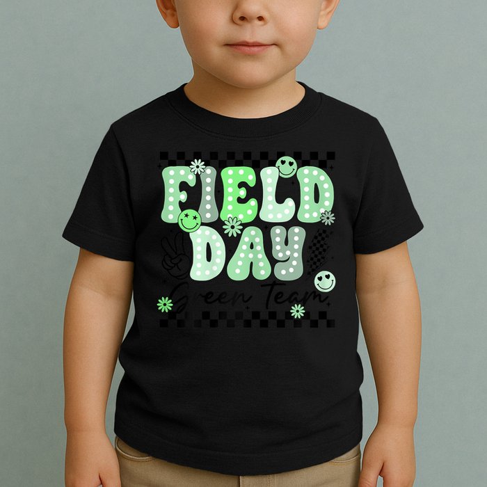 Field Day Green Team Color Field Trip Team Game Competition Toddler T-Shirt