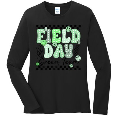 Field Day Green Team Color Field Trip Team Game Competition Ladies Long Sleeve Shirt