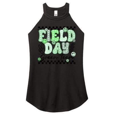Field Day Green Team Color Field Trip Team Game Competition Women's Perfect Tri Rocker Tank