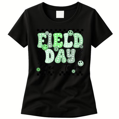 Field Day Green Team Color Field Trip Team Game Competition Womens T-Shirt