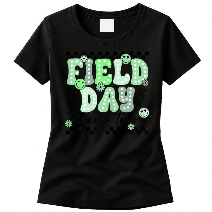 Field Day Green Team Color Field Trip Team Game Competition Womens T-Shirt
