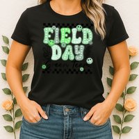 Field Day Green Team Color Field Trip Team Game Competition Womens T-Shirt