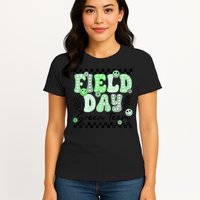 Field Day Green Team Color Field Trip Team Game Competition Womens T-Shirt