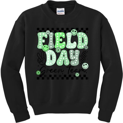 Field Day Green Team Color Field Trip Team Game Competition Kids Sweatshirt