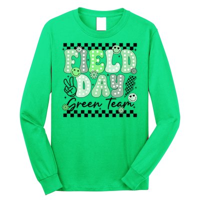 Field Day Green Team Color Field Trip Team Game Competition Long Sleeve Shirt