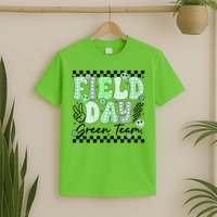 Field Day Green Team Color Field Trip Team Game Competition T-Shirt