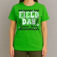 Field Day Green Team Color Field Trip Team Game Competition T-Shirt