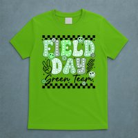 Field Day Green Team Color Field Trip Team Game Competition T-Shirt