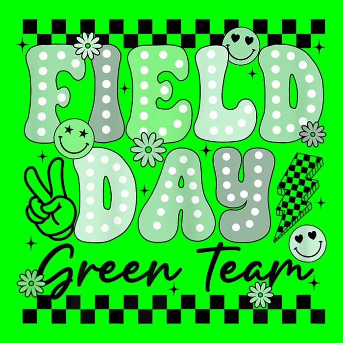 Field Day Green Team Color Field Trip Team Game Competition Button