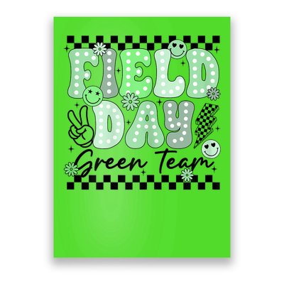 Field Day Green Team Color Field Trip Team Game Competition Poster