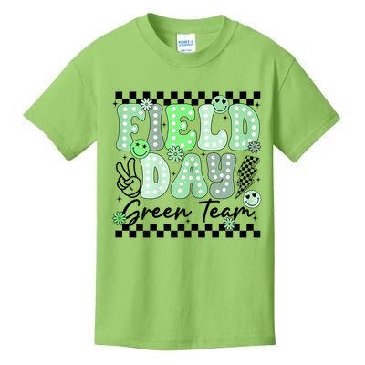 Field Day Green Team Color Field Trip Team Game Competition Kids T-Shirt