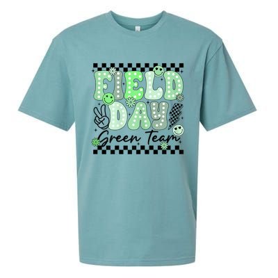 Field Day Green Team Color Field Trip Team Game Competition Sueded Cloud Jersey T-Shirt