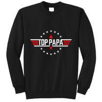 Fathers Day Gift Papa Gift From Grandkids Son Daughter Tall Sweatshirt