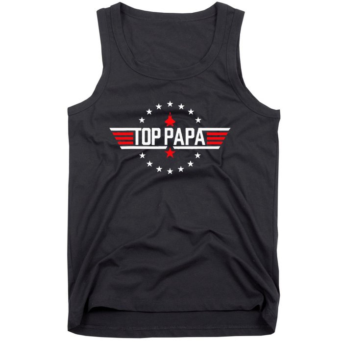 Fathers Day Gift Papa Gift From Grandkids Son Daughter Tank Top