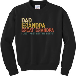 Fathers Day Gift from Grand Dad Grandpa Great Grandpa Kids Sweatshirt